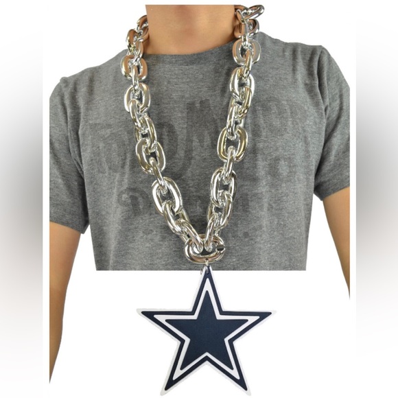NFL Accessories Dallas Cowboys Fan Chain Dallas Fan Chain New Official Nfl Cowboys Fan Chain